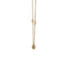 Opal Necklace & Diamond Detail | 14K Lightning Ridge