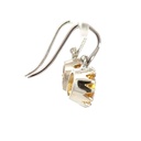 Earrings | Citrine Drops In 9ct White Gold