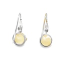 Earrings | Citrine Drops In 9ct White Gold