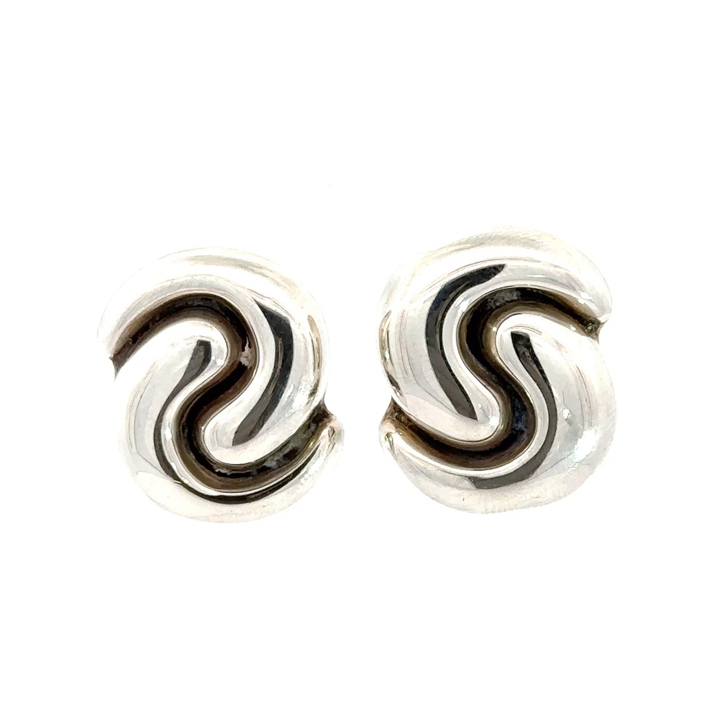 Knot Clip-On Earrings | Sterling Silver