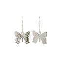Silver Small Alcides Butterfly Earrings