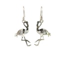 Flamingo Earrings In Sterling Silver