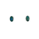 Opal Earrings | Triplet Studs In Sterling Silver
