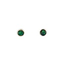 Opal Earrings |Bezel Set Triplet In Sterling Silver