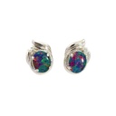 Opal Earrings | Triplets In Sterling Silver