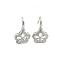 Sybella Large Cubic Zirconia Flower Earrings