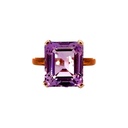 Amethyst Ring In 9K Rose Gold