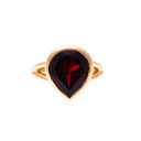 Almandine Garnet Ring In 18K Yellow Gold