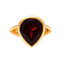 Almandine Garnet Ring In 18K Yellow Gold