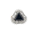 Sapphire & Diamond Ring In 18ct Yellow Gold