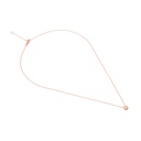 Rose Radiance: Diamond Slider Necklace in 14K Rose Gold