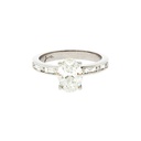 Oval Diamond Engagement Ring 1.45ct