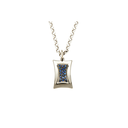 Sapphire Pendant | 9ct White Gold