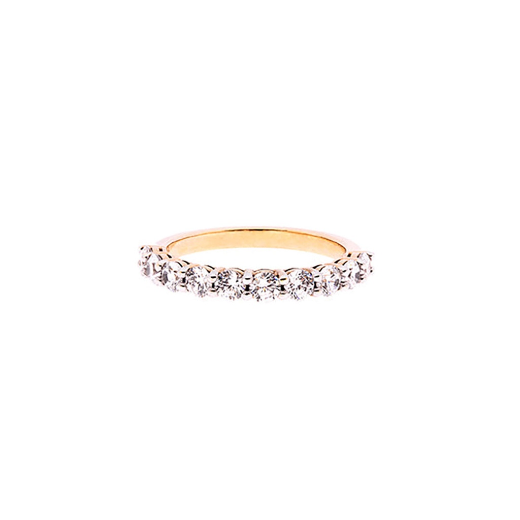 Diamond Half Eternity Ring | 18ct Yellow Gold