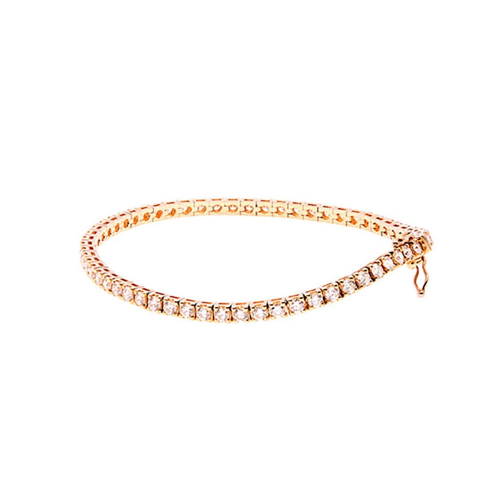 Diamond Tennis Bracelet In 18ct Rose Gold