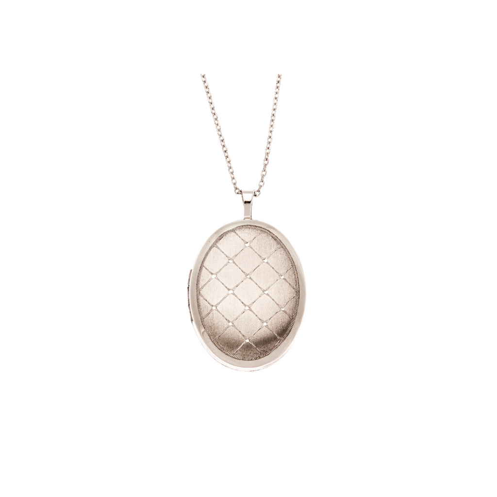 Oval Locket In Silver