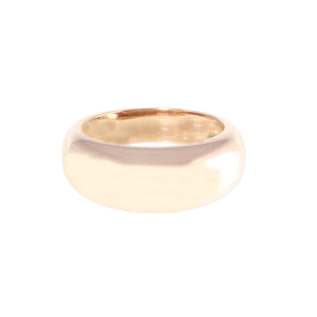 9ct Ring In Rose Gold 8mm Plain Band