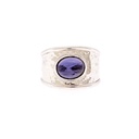 Iolite Ring In 18K White Gold