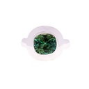 Indicolite Tourmaline Ring In 18K White Gold