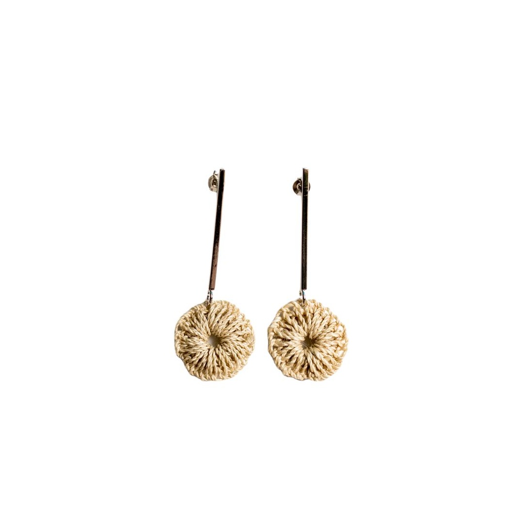 Bilum & Bilas Silver Rait Earrings