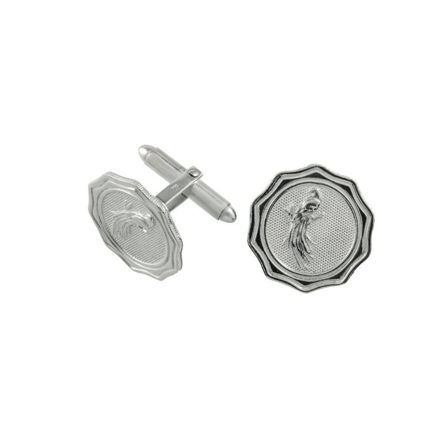 Silver Bird Of Paradise Cufflinks