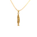 Sepik Mask Pendant In 18ct Yellow Gold