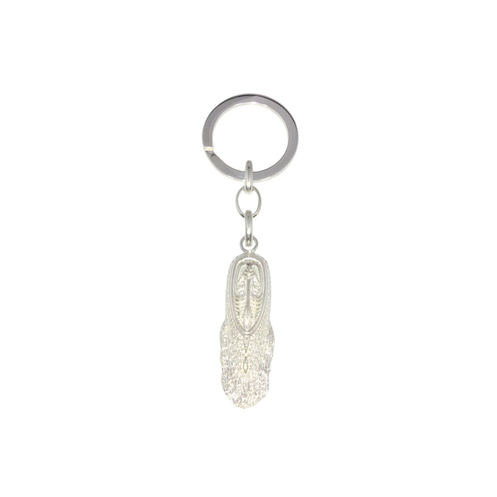 Silver Key Ring With Sepik Inspired Mask PNG Design