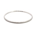 Bangle Sterling Silver With Diamond Cut Finish