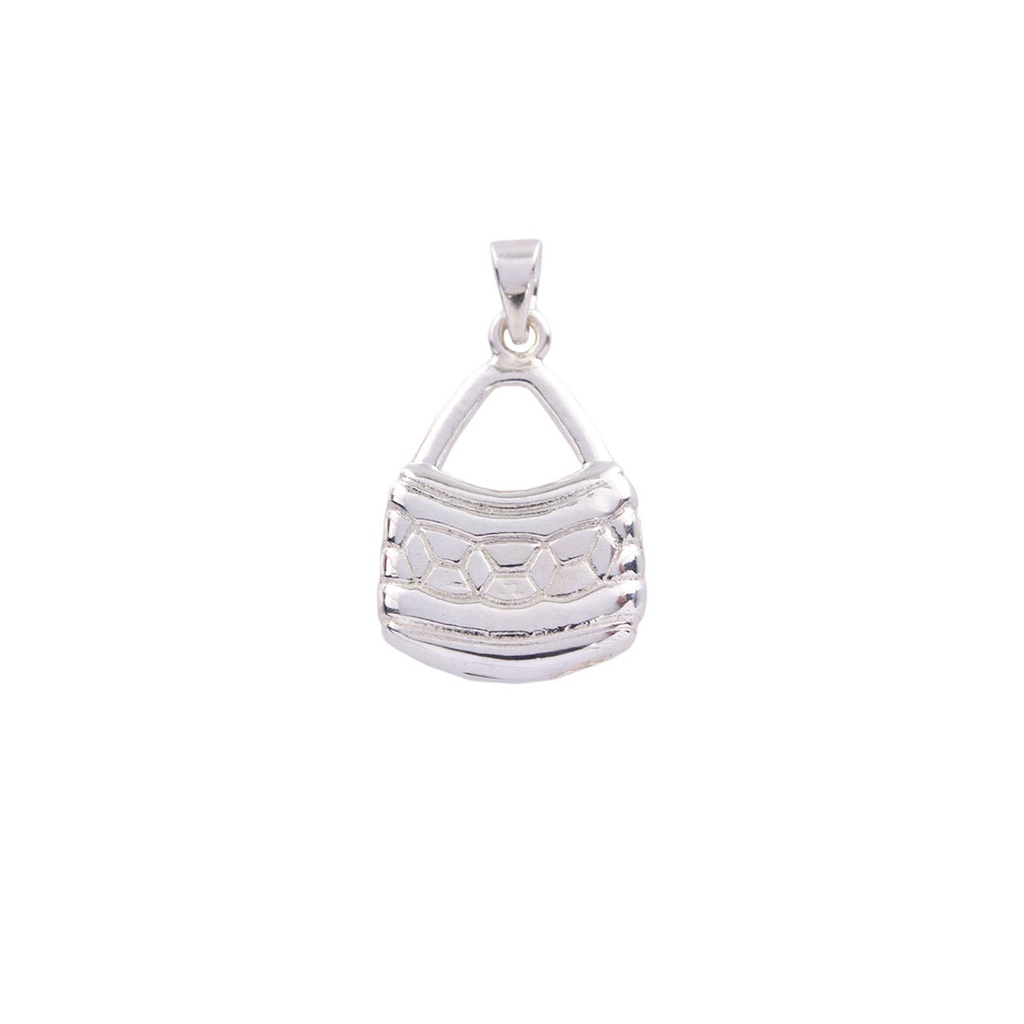 Silver Geometric Design Bilum Pendant