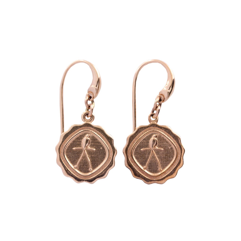 Earrings Bird of Paradise | 9ct Rose Gold