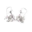 Silver Angelfish Earrings