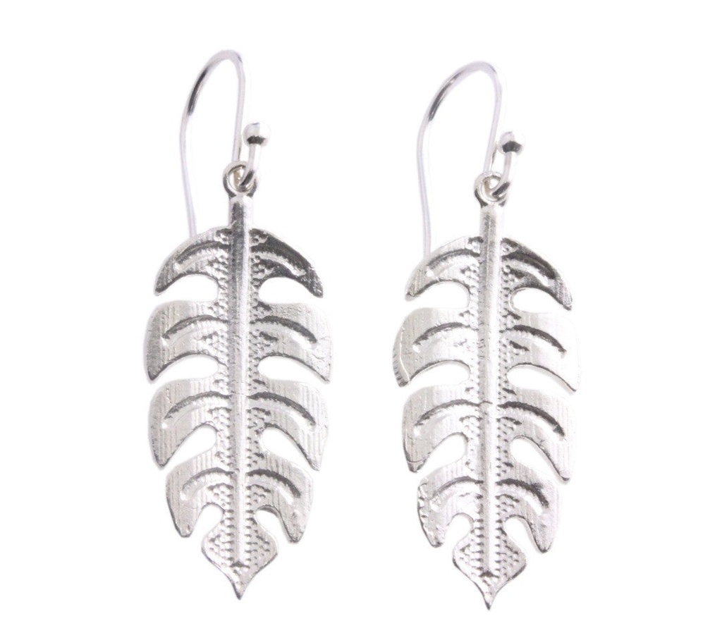 Earrings | Travellers Palm In Sterling Silver
