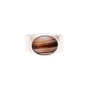 Sterling Silver Banded Agate Ring