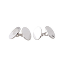 Cufflinks With Double Ovals In Silver