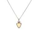 White Opal Pendant In Sterling Silver