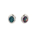 Opal Earrings | Triplets In Sterling Silver