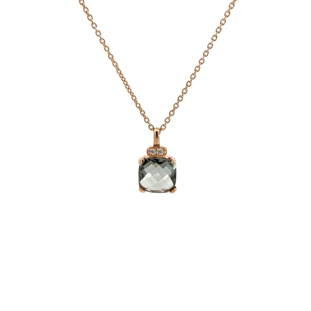 Sybella Smoky Quartz & Cubic Zirconia Necklace