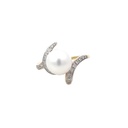 South Sea Pearl & Diamond Ring In 18K Yellow Gold