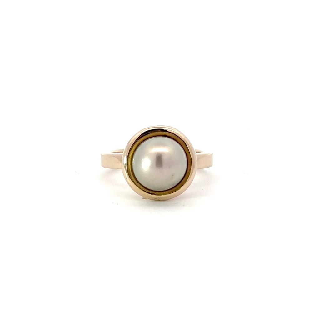 South Sea Pearl Ring In 9ct Yellow Gold
