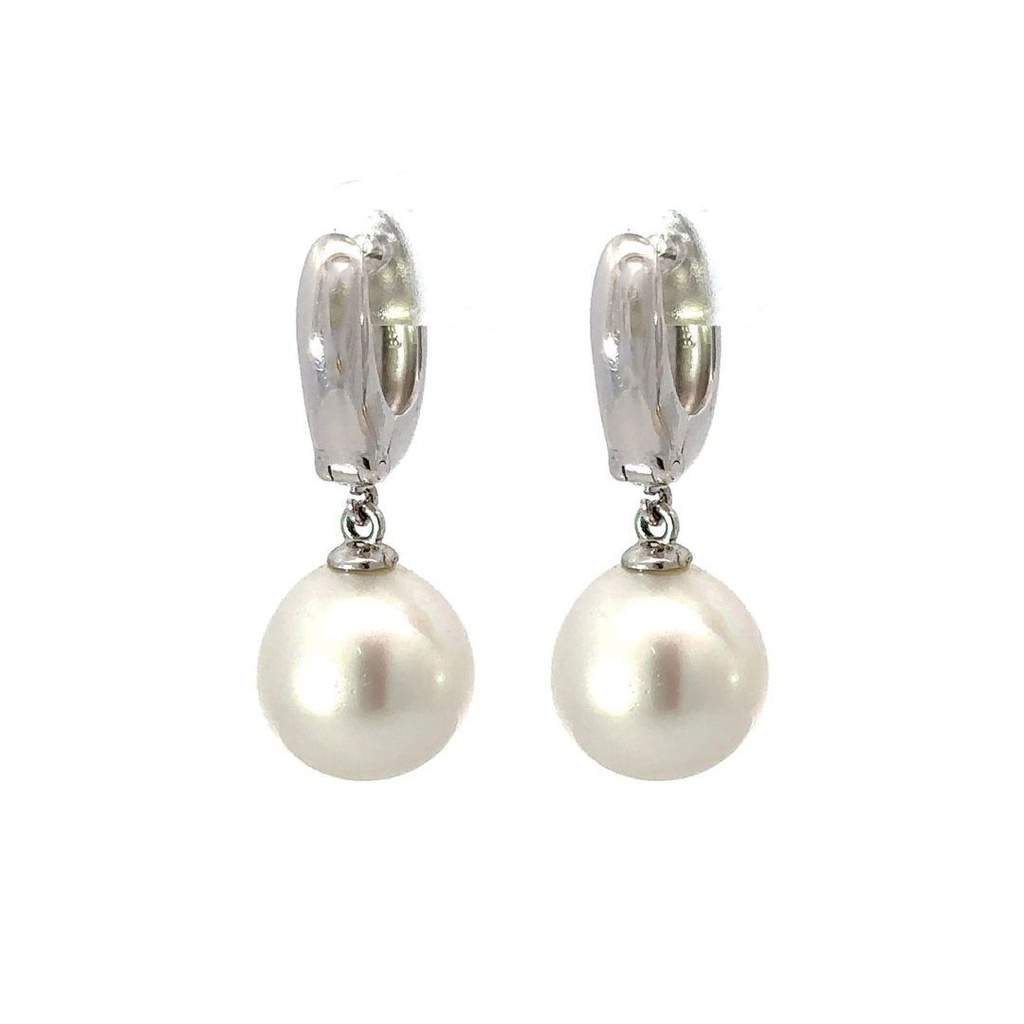 Pearl Hoop Earrings | Australian South Sea Pearls 14ct