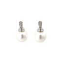 South Sea Pearl & Diamond Pave Stud 18K Earrings