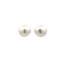 South Sea Pearl Stud Earrings With 18K White Gold Cup