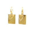 Papua New Guinea Flag Earrings In 18K