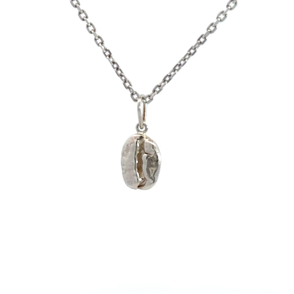 Sterling Silver Coffee Bean Pendant