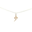 Petals Serpent "Change Is Inevitable" Silver Necklace