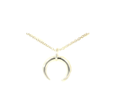 Petals Silver Necklace | Crescent Moon "Sometimes"