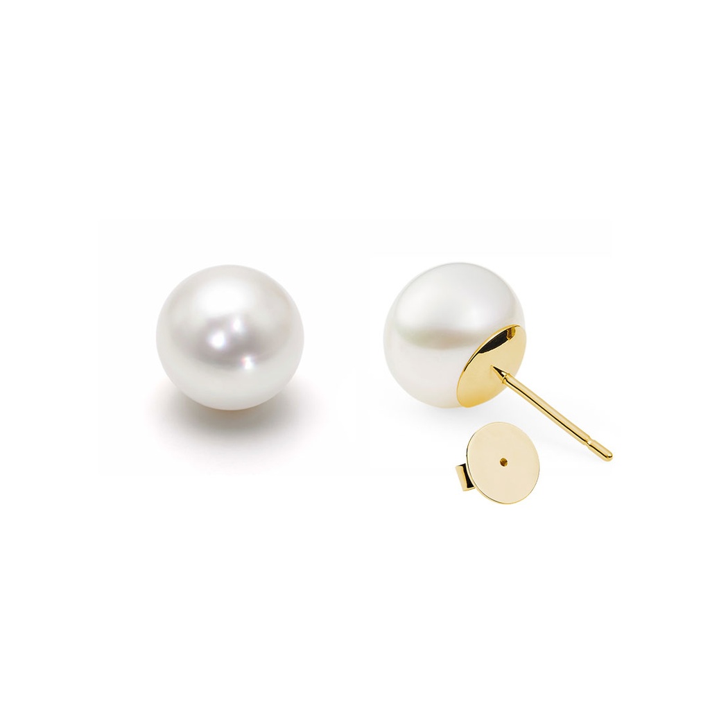Pearl Stud Earrings | Freshwater 14ct Yellow Gold