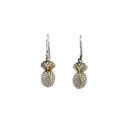 Pineapple Earrings In Sterling Silver