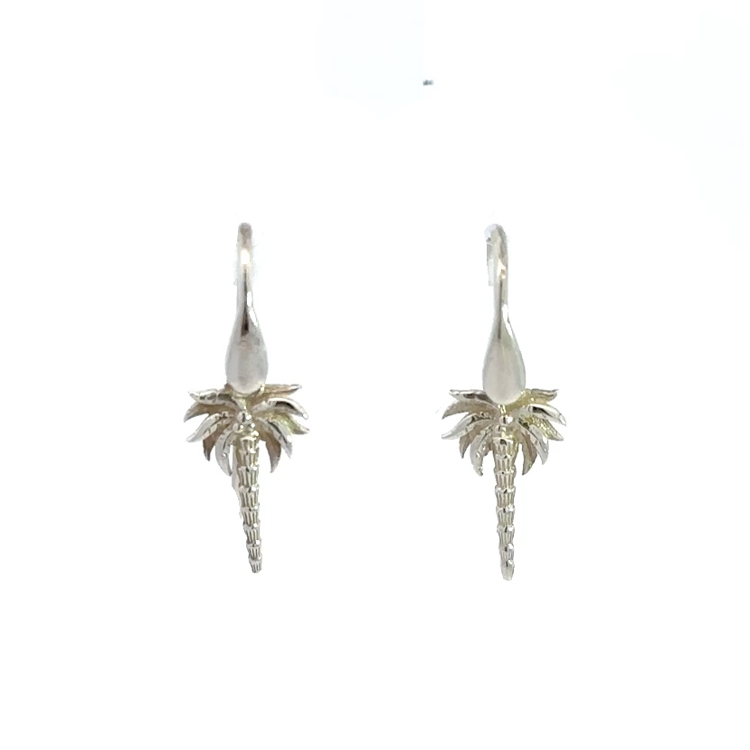 Earrings | Coconut Palm Trees In Silver