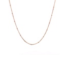 Necklace With Spaced Beads In 9K Rose Gold